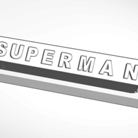 Small superman desk decor 3D Printing 130453