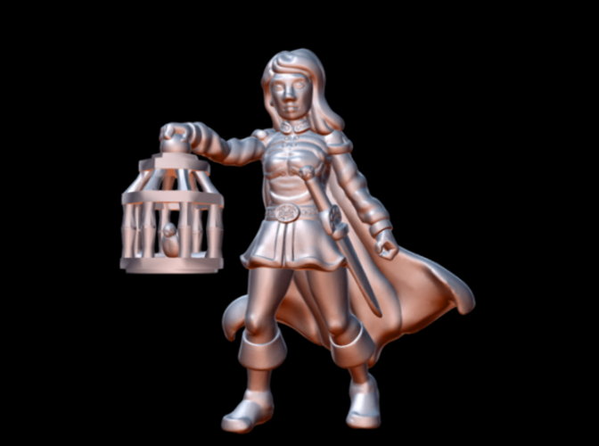 Wenda, Novice Adventurer (28mm/Heroic scale) 3D Print 130460