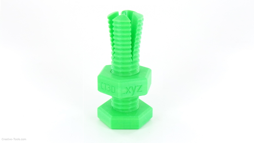 Impossible 3D-printed bolt and nut 3D Print 13048