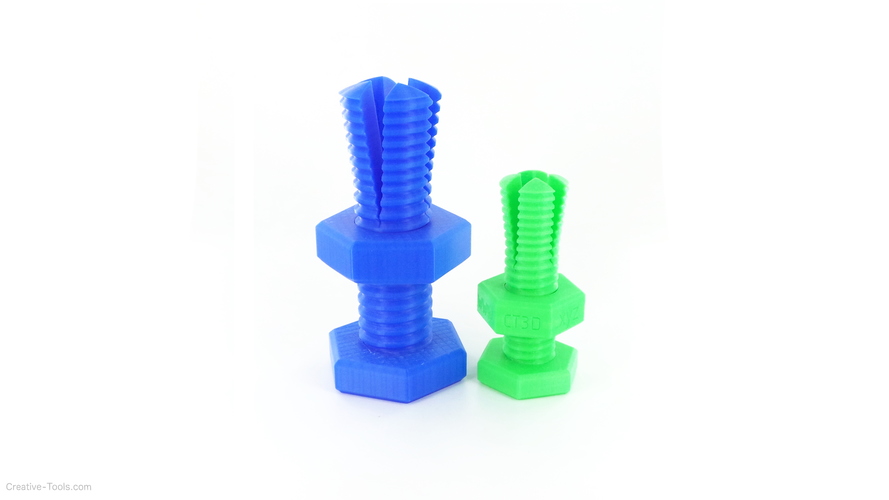 Impossible 3D-printed bolt and nut 3D Print 13051