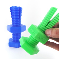 Small Impossible 3D-printed bolt and nut 3D Printing 13052