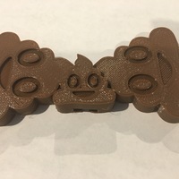 Small Poop Emoji Bow Tie 3D Printing 130649
