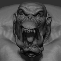 Small Demon Ape 3D Printing 130695