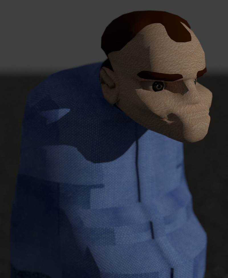 Cartoon Karl from Slingblade