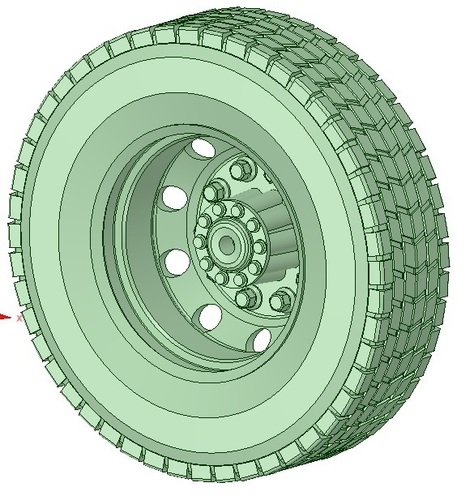 Truck tyre 3D Print 130731