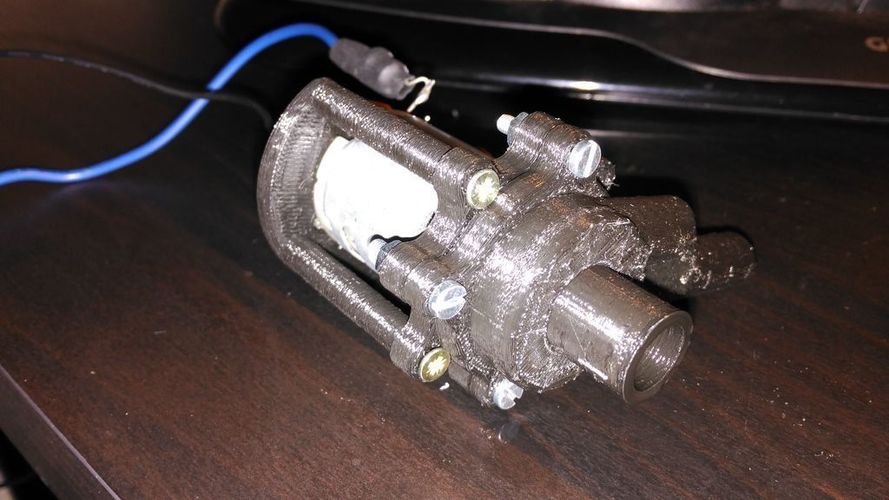 Centrifugal water pump for 2.5mm shaft motors 3D Print 130800