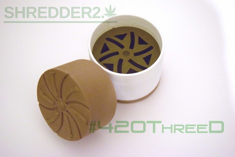 Toothless Herb Grinder - Shredder 2.0 Beta 3D Print 130810