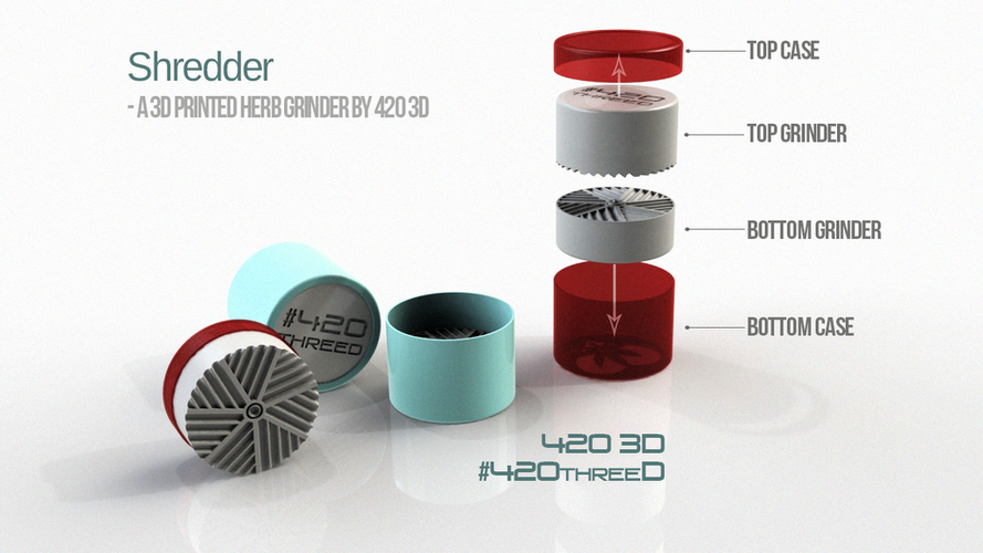 TOOTHLESS Herb gRINDER - by 420ThreeD 3D Print 130828