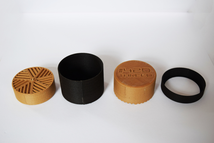 TOOTHLESS Herb gRINDER - by 420ThreeD 3D Print 130832
