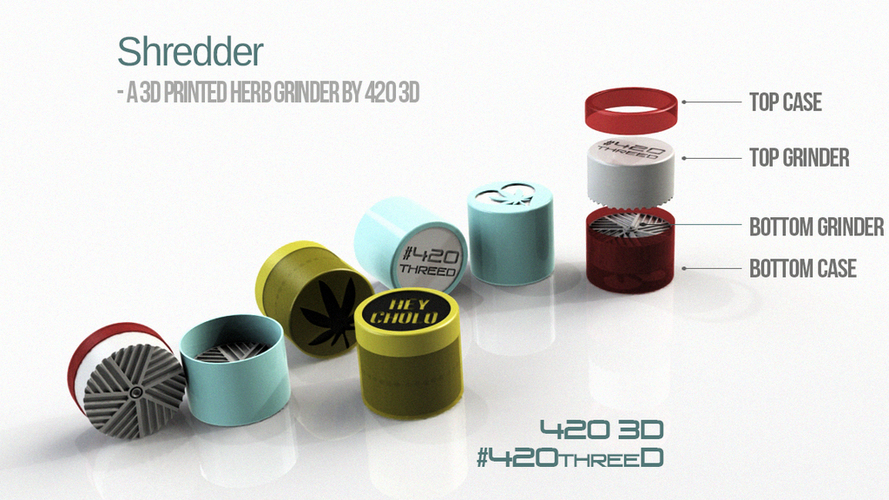 TOOTHLESS Herb gRINDER - by 420ThreeD 3D Print 130835