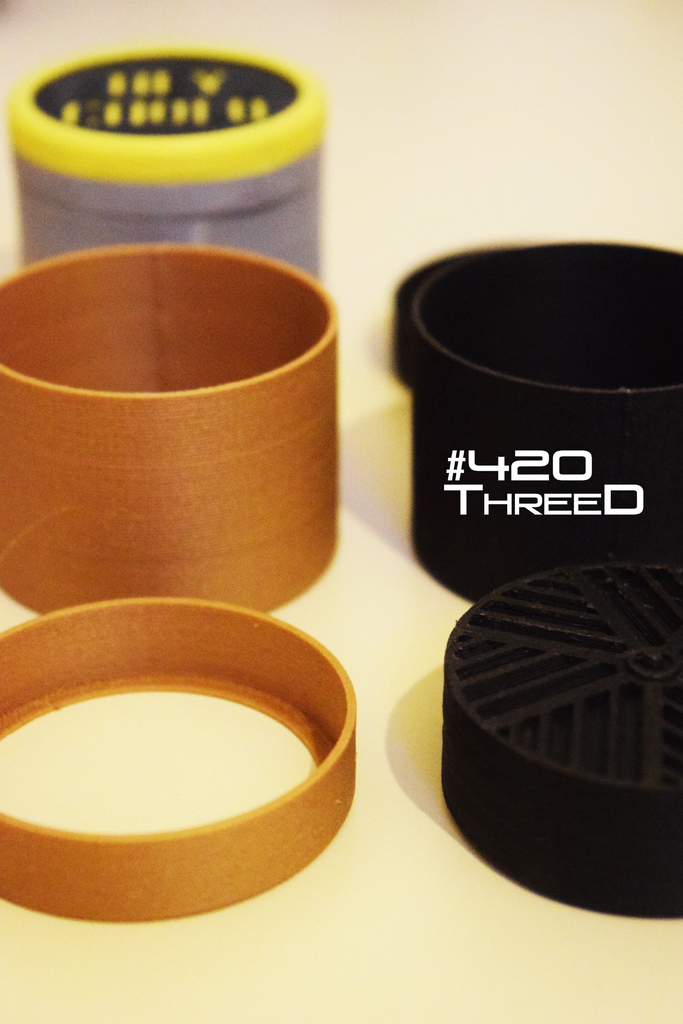 3D Printed custom Shredder 2.0 - Toothless Herb Grinder from $35.00