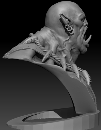 Orc Bust 3D Print 130944