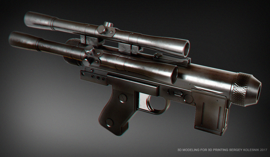 SE-14C blaster pistol 3D Print 131085