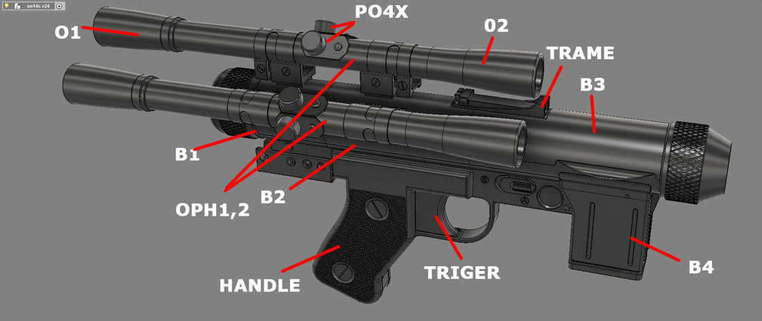 SE-14C blaster pistol 3D Print 131089