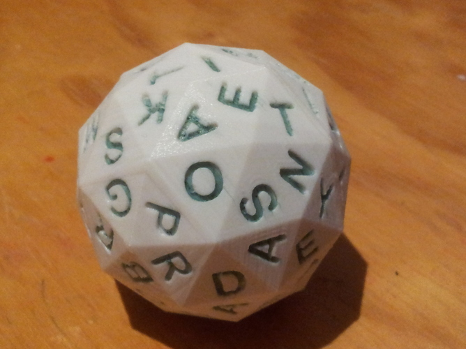 Alphabet Die 3D Print 131203