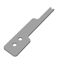 Small Rounded Jigsaw pin 3D Printing 131210
