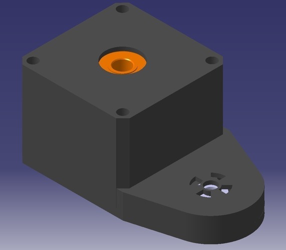 NEMA23 planetary gearbox with an encoder mount, 3.333 gear reduc 3D Print 131248
