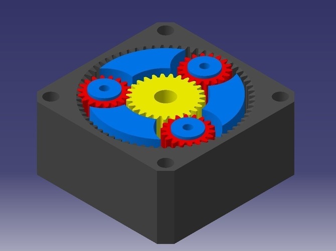 Vurdering Problemer Forvirre 3D Printed NEMA 23 Planetary gearbox reducer, 1:3.333 ratio by Erik Rudec |  Pinshape