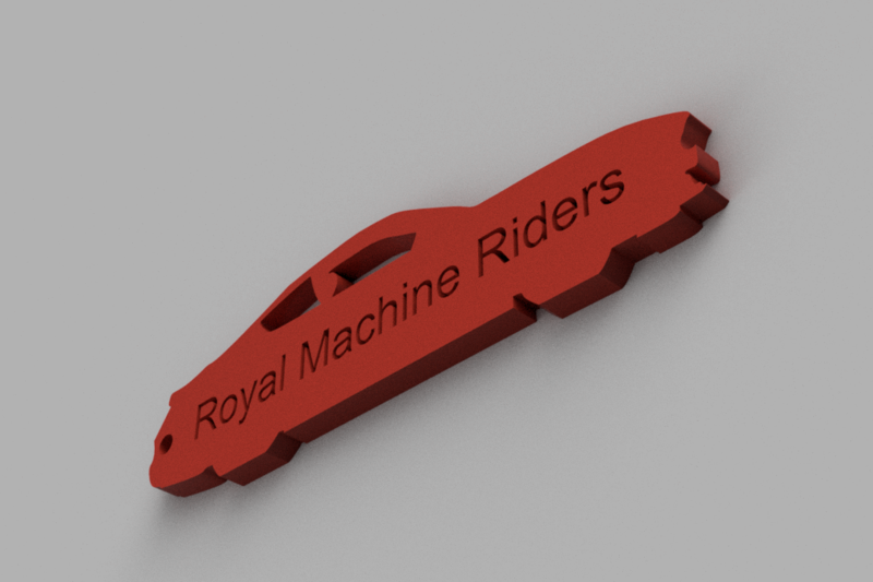 mustang design keychain 
