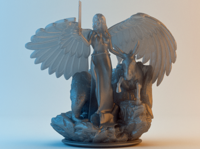 Angle, Elephant and Donkey 3D Print 131453