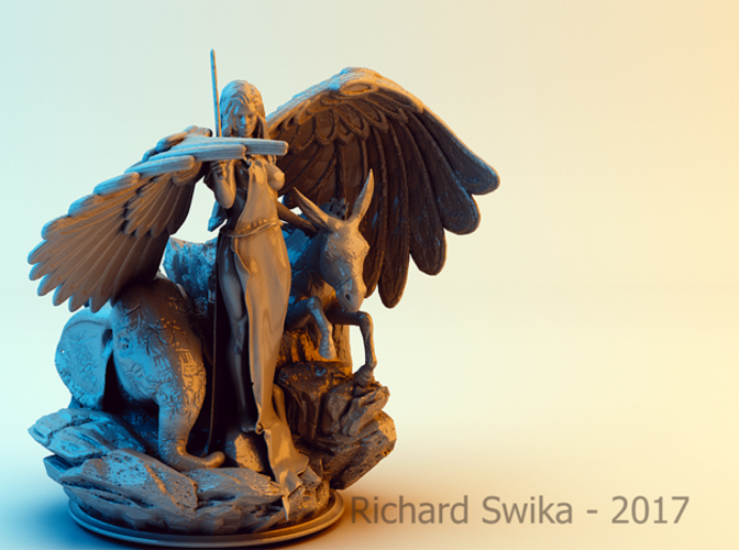 Angle, Elephant and Donkey 3D Print 131472