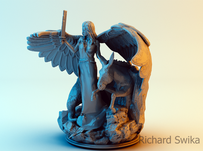 Angle, Elephant and Donkey 3D Print 131475