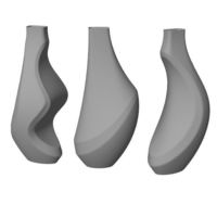Small VASES  DECORATION 3D Printing 131594