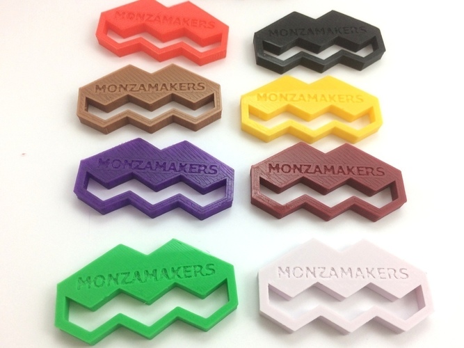 MonzaMakers Keychain 3D Print 131791