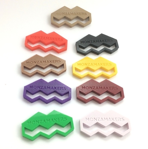 MonzaMakers Keychain 3D Print 131792
