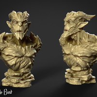 Small Gargoyle Bust 3D Printing 131861
