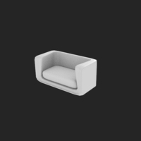 Small Micro Fiber Sofa 3D Printing 131977