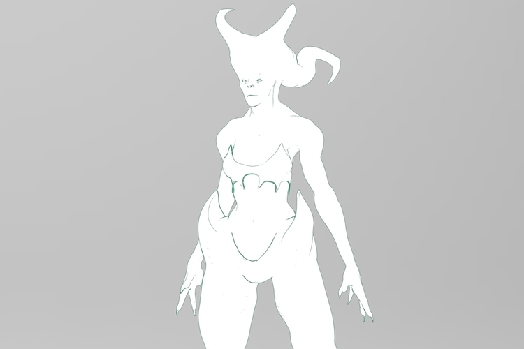 Souls Trimmer lady zennihjer 3D Print 132005