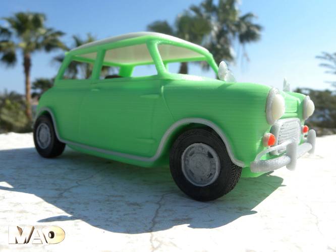 Small British Car Model 3D Print 13202
