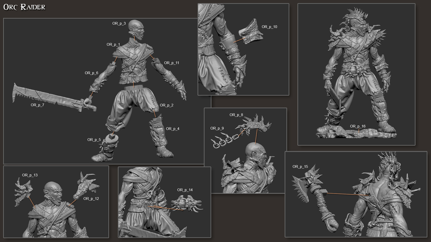 Orc Raider 3D Print 132055