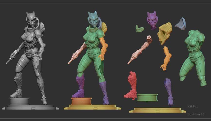 Timber Wolf   3D Print 132197