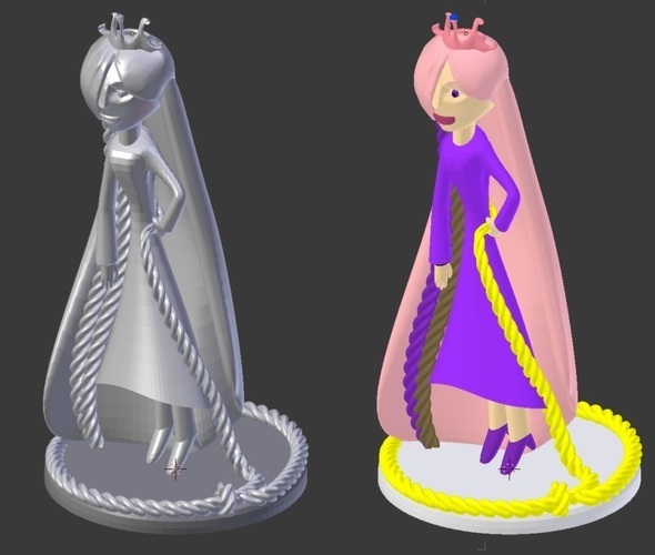 Kid Drawing to 3D model - Princess Kyera 3D Print 132198