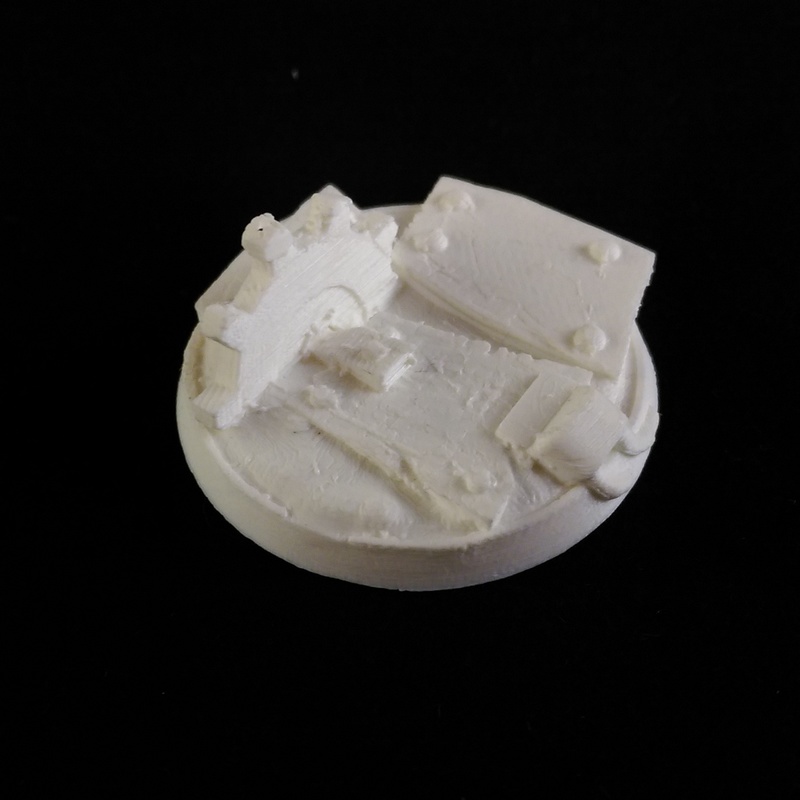 Scrap Metal figure base Rev 2 - 40mm