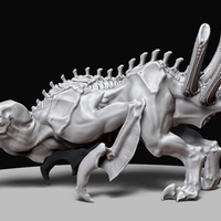 Diablosaurus Hex - Demon Space Dinosaur from Planet Hell - Thumbnail 2