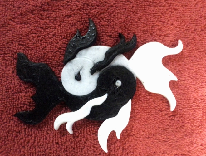 Yin-Yang Fish 3D Print 132361