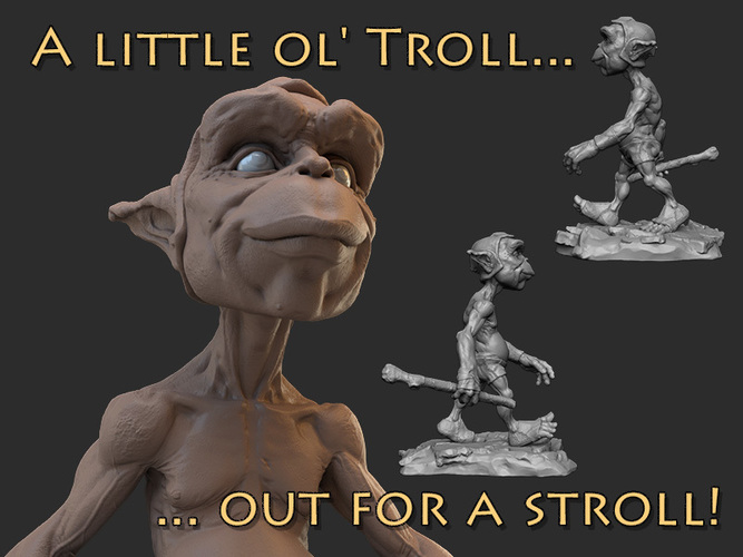 A little ol' Troll 3D Print 132403