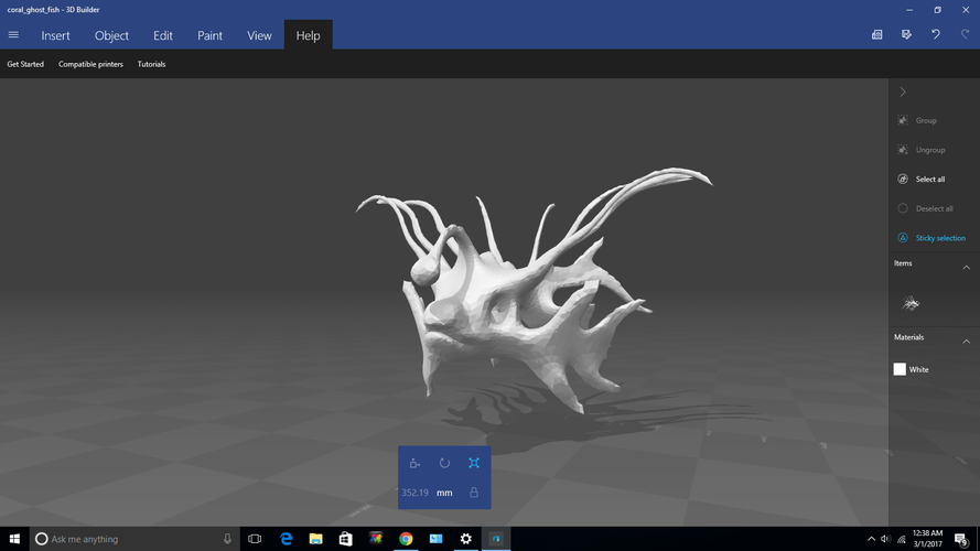 Coal Ghost Lion Fish 3D Print 132549