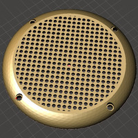 Small Speaker grill / Lautsprecher gitter 75mm 3D Printing 132611