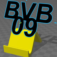 Small BVB Handyhalter Phonestand 3D Printing 132618
