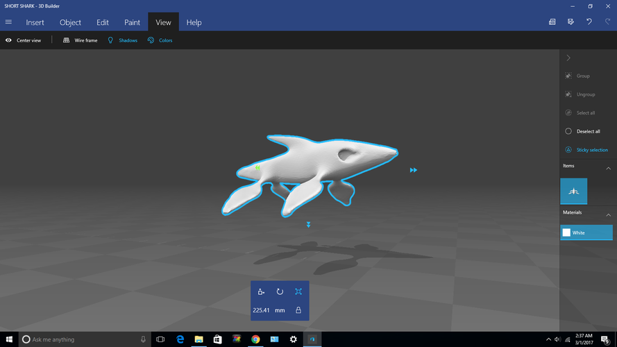 The Short Shark 3D Print 132638