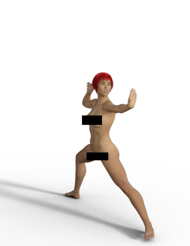 Female Fighter nude Version