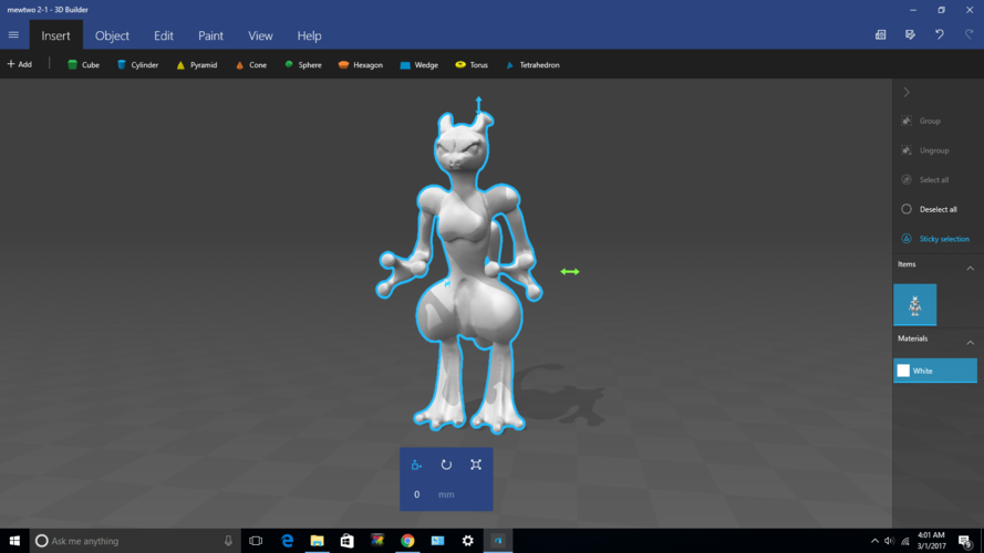 Female version of mew two my style fandom 3D Print 132730