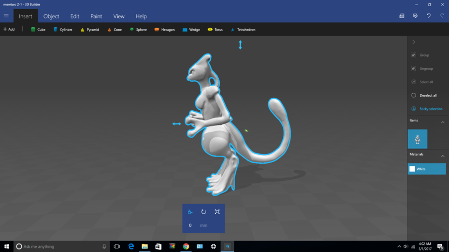 Female version of mew two my style fandom 3D Print 132731