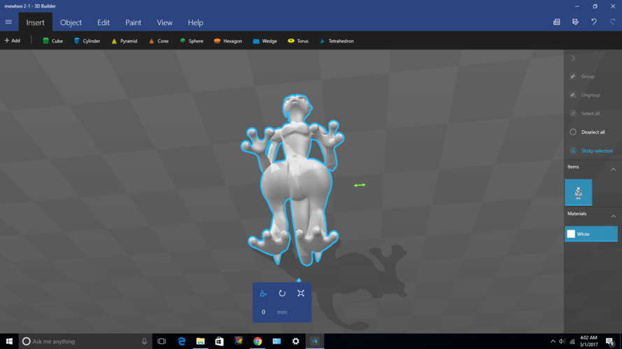 Female version of mew two my style fandom 3D Print 132734