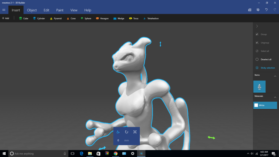 Female version of mew two my style fandom 3D Print 132736