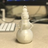 Small Christmas Snowman w LED Option 3D Printing 133038